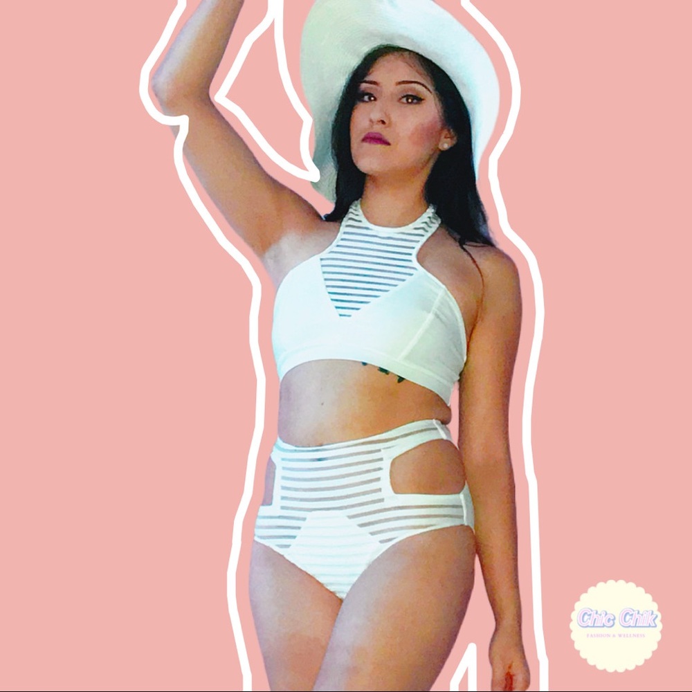 Two piece high waisted bikini